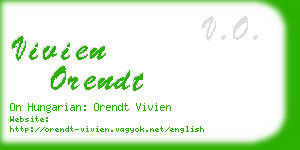 vivien orendt business card